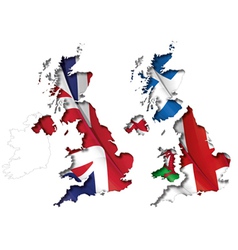 Uk Flag Map Inner Shadow