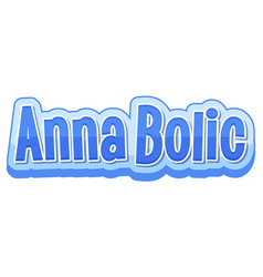 Anna Bolic Logo Text Design