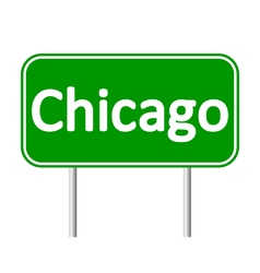 Chicago Green Road Sign