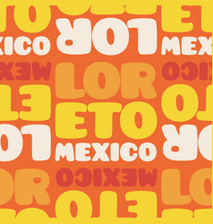 Loreto Mexico Seamless Pattern