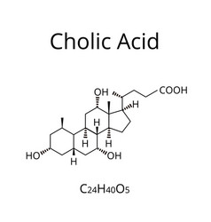 Cholic Acid Bile Acid The Chemical Molecular