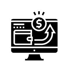 Electronic Funds Transfers Glyph Icon