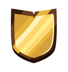 Flat Golden Shield Image