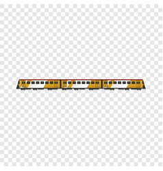 Passenger Train Icon Cartoon Style