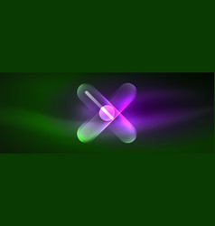 A Spinning Purple Flower Petal On A Green