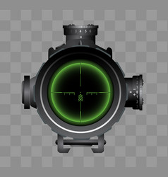 Realistic Sniper Scope Zoom View Isolated