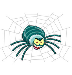 Angry Halloween Spider Cartoon Character