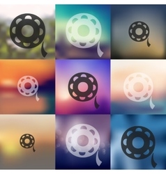 Film Icon On Blurred Background