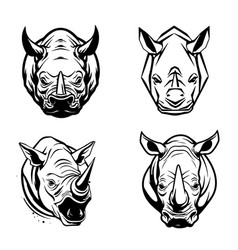 Rhino Logo On White Background