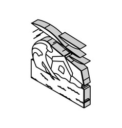 Storm Flood Disaster Isometric Icon