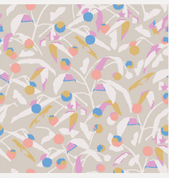 Berry Leaf Seamless Pattern