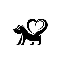 Animal Skunk Love Creative Logo Design