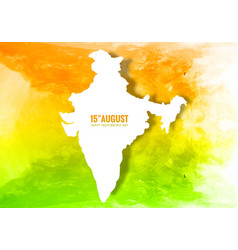 Beautiful Indian Independence Day Card With India