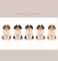 Treeing Walker Coonhound Puppies Clipart