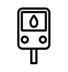 Diabetes Thick Line Icon For Personal