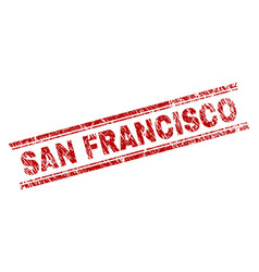 Grunge Textured San Francisco Stamp Seal