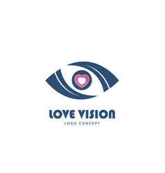 Love Vision Logo Symbol Design