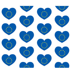 Seamless Pattern Of European Union Flag