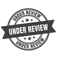 Under Review Stamp Label