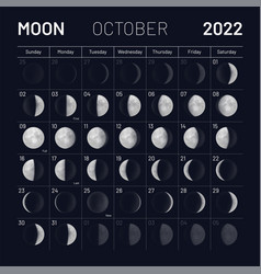 October Lunar Calendar 2022 Y Night Sky Backdrop