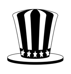 Uncle Sam Hat In Black And White