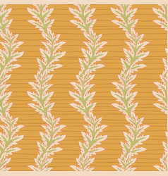 Acanthus Leaves Stripes Seamless Pattern