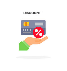 Credit Card Discount Flat Icon