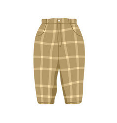 Kids Pants With Checkered Print Child Summer