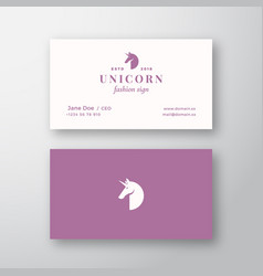 Unicorn Abstract Feminine Sign Or Logo