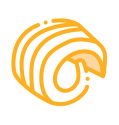 Butter Curl Icon Outline