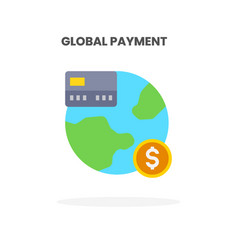 Credit Card Global Flat Icon