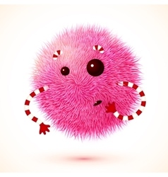 Cute Pink Fluffy Monster