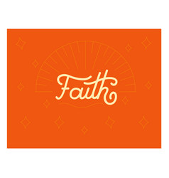 Faith Lettering Stroke Quote