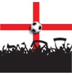 Football Supporters On England Flag