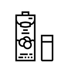 Milk Soy Line Icon