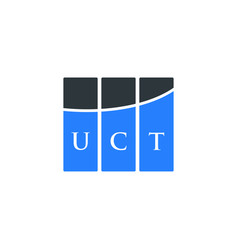 Uct Letter Logo Design On White Background