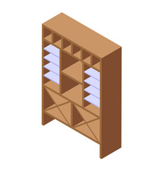 Food Menu Icon Isometric Wine Drink