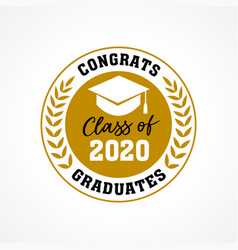 Class 2020 Congrats Graduates Wreath Logo