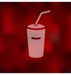 Soda Icon On Blurred Background