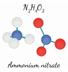 Ammonium carbonate n2h8co3 molecule Royalty Free Vector