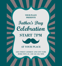 Fathers Day Celebration Flyer Poster Design