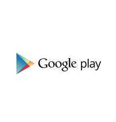 Google Play Symbol Logo With Name Design