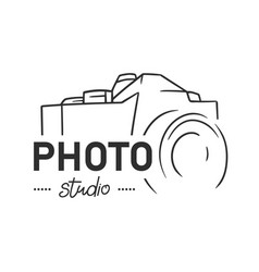 Hand Drawn Camera Photography Logo Studio Photo