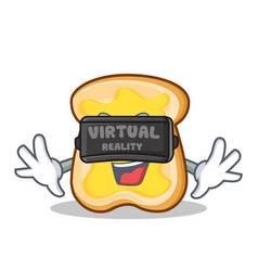 Virtual Reality Slice Bread Cartoon Character