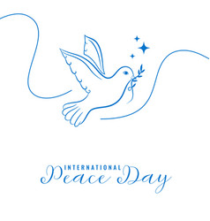 Line Style World Peace Day Event Poster A Symbol