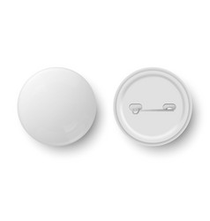 Blank Button Badge White Pinback Badges Pin