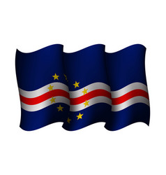 Cape Verde Waving Flag Design