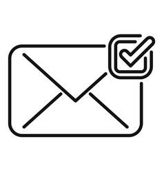 Mail Info Control Icon Outline Quality