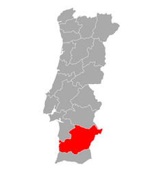 Map Beja In Portugal