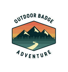 Adventure Outdoor Badge Logo Retro Style